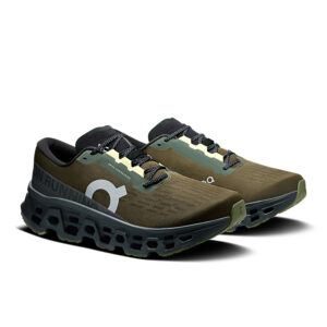 On Cloudmonster 3 uomo Olive Eclipse vista frontale