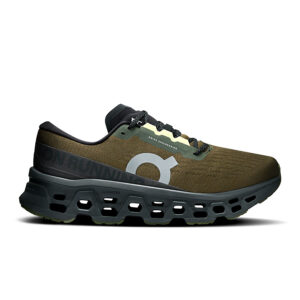 On Cloudmonster 3 uomo Olive Eclipse vista laterale
